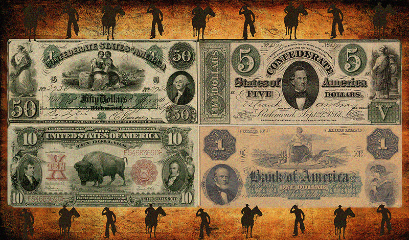 A imagem destaca a ascensão do dólar americano à proeminência global, principalmente por meio do Acordo de Bretton Woods.
